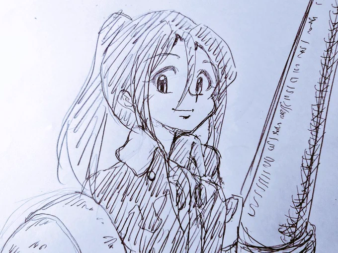 今日のお昼のお絵描き
ランラン♪
ランス!

#モンハンワイルズ 