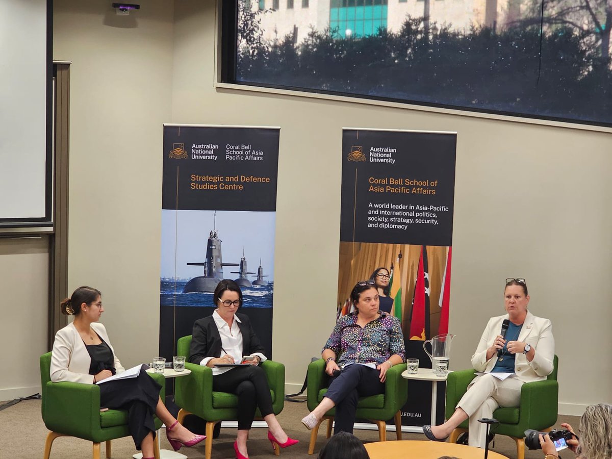 WIIS_Aus's tweet photo. ๐
It was an honour co-hosting our Young Women Shaping AUKUS event last night with @grtwcanberra and @ANUBellSchool ahead of #IWD โ๏ธThank you to our amazing speakers & panellists from #WIISA, GRTW, @TheAsiaGroup, ๐บ๐ธEmbassy & ๐ฌ๐งHigh Commission for sharing your expert insights๐ https://t.co/t67owEXRJz