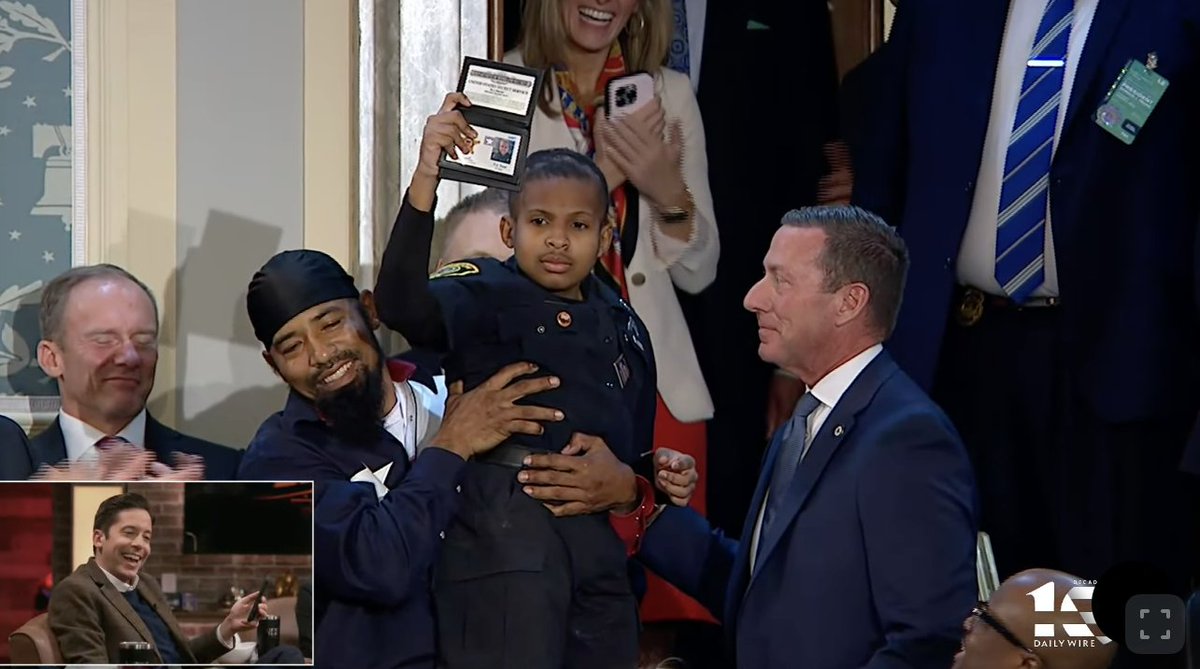 Trump just made the life of a young kid with brain cancer by making him a member of the Secret Service.

Congrats, DJ!