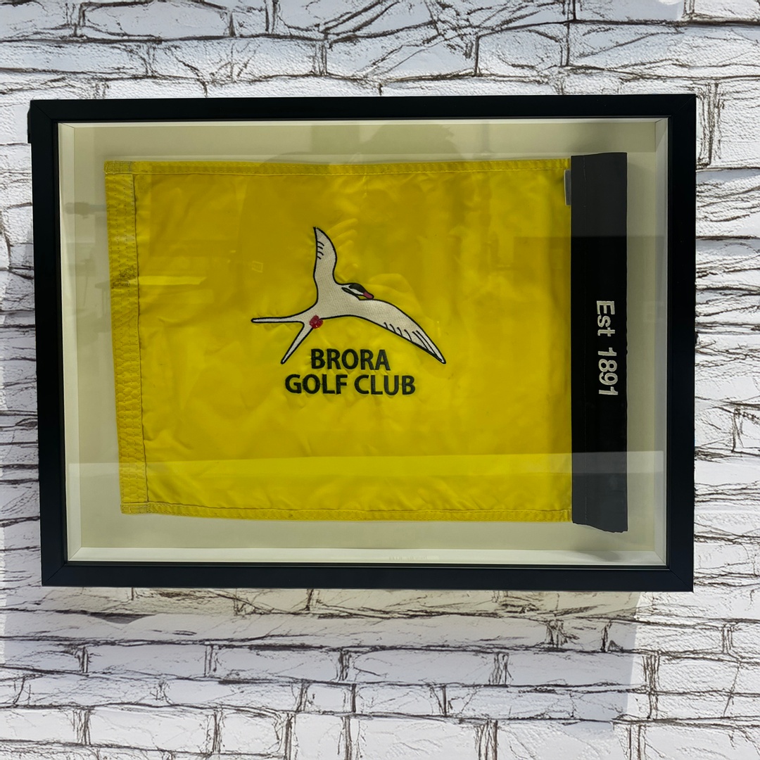 edinburghframer's tweet image. Got a golf pin flag you&apos;re proud of? We&apos;ve been framing them since 1991! Share your flag story and let us help you display it perfectly. #GolfStories #CustomFrames