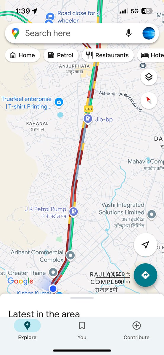 CreationVarma's tweet photo. #Bhiwanditraffic increasing day by day. Don't know what the traffic department is doing. It took me 2 hours to reach Anjurphata from Kalher @Dev_Fadnavis @MumbaiPolice @ThaneCityPolice @BNCMCOfficial @CityBhiwandi @MTPHereToHelp https://t.co/GsTu4pIaPp