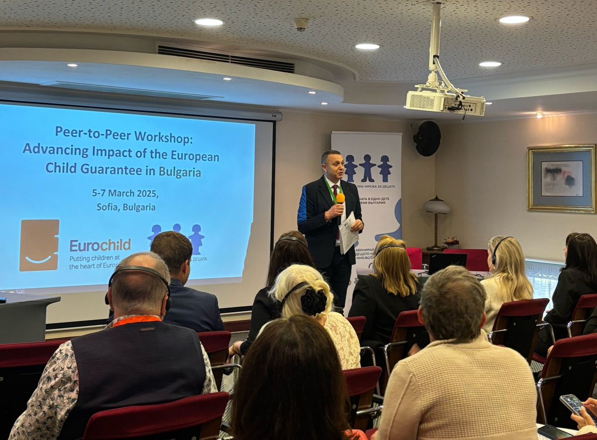 Eurochild_org (@eurochild_org) on Twitter photo Eurochild team is in Sofia for a peer-to-peer workshop on advancing impact of the #EUChildGuarantee in #Bulgaria. Co-organized with <a href="/nmdbg/">BGChildren's Network</a>, the event brings together stakeholders to share best practices & strategise for next phase of implementation: buff.ly/3YEsKpN Eurochild team is in Sofia for a peer-to-peer workshop on advancing impact of the #EUChildGuarantee in #Bulgaria. Co-organized with <a href="/nmdbg/">BGChildren's Network</a>, the event brings together stakeholders to share best practices & strategise for next phase of implementation: buff.ly/3YEsKpN