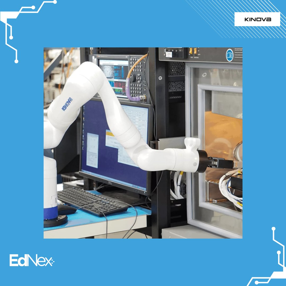 Innovate with the Kinova Gen3 ultra-lightweight robotic arm! With quick setup under 30 min, seamless portability, and precision control.  

#ednex #kinova #gen3 #roboticarm #robotics