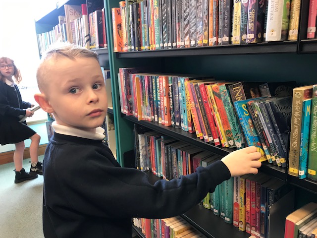 As part of book week some of our children have been visiting the library.
