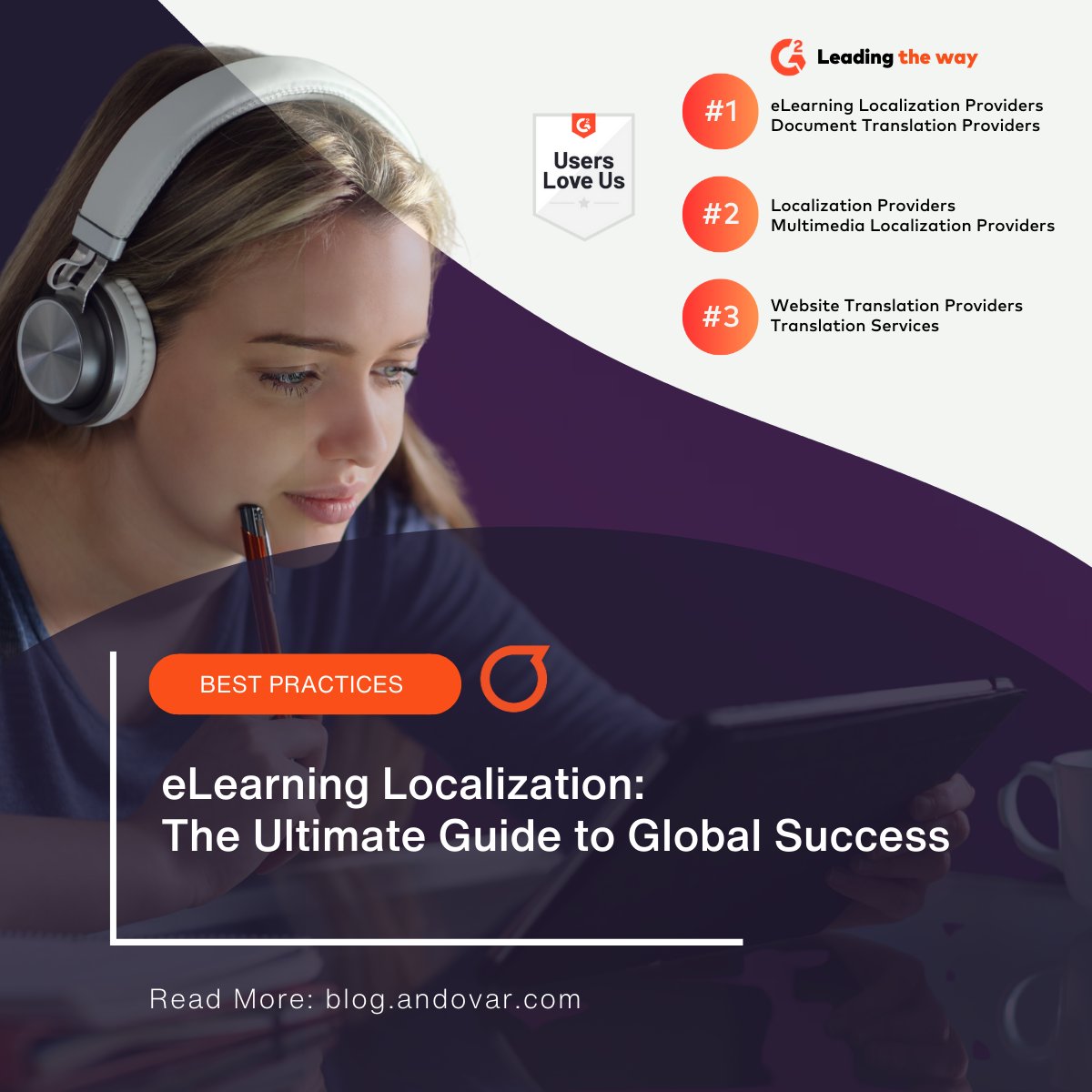 andovarglobal's tweet image. Our latest guide is here to equip you with the knowledge, tools, and best practices to ensure your eLearning content connects with learners worldwide.
Read more 👉 #eLearningLocalization: The Ultimate Guide to Global Success hubs.la/Q039n5380