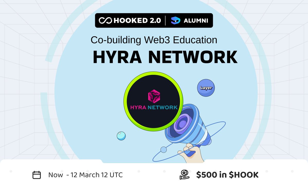 HookedProtocol's tweet image. #NewEraofHOOKED #HookedonWeb3Mastery

Welcome @HyraNetwork to HOOKED 2.0 Alumni – where Web3 education meets innovation for enriched experiences &amp;amp; Web3 mastery!
wallet.hooked.io/system/index/i…

🌐 Connect Hooked wallet
💡 Conquer quizzes
🏅 Earn an exclusive Hyra Network for…