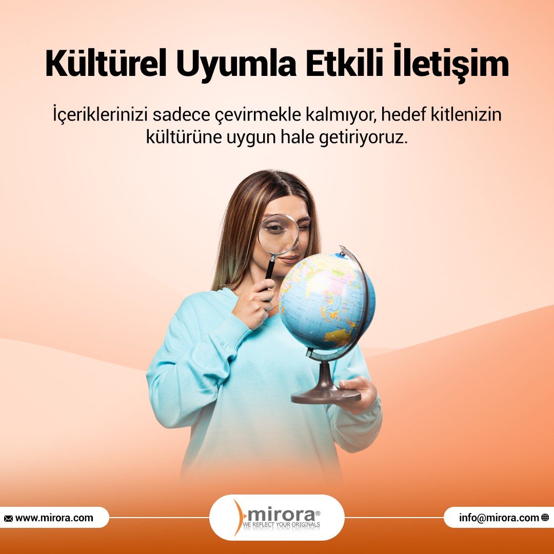 Mirora ile içerikleriniz, yalnızca doğru çevirilerle değil, hedef kitlenizin değerlerine ve kültürüne uygun şekilde yeniden şekillendirilir. 

📩info@mirora.com
🌍mirora.com

#çeviri #sözlüçeviri #yazılıçeviri #mirora #küreseldiyalog #yabancıdil #dünyadilleri