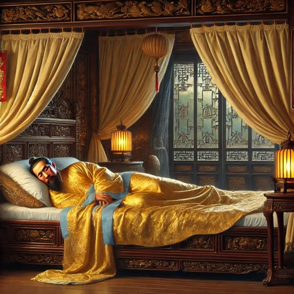 Tiểu Thuyết: HỒN THIÊNG SÔNG NÚI

CHƯƠNG 1: DỰ TRI

Tiếng chuông chùa Vũ Lâm ngân vang giữa đêm sương. Trần Nhân Tông giật mình tỉnh giấc, trái tim đập mạnh như vừa trải qua một cơn chấn động vô hình. Bên ngoài điện Thiên Trường, ánh trăng soi bóng cây đại