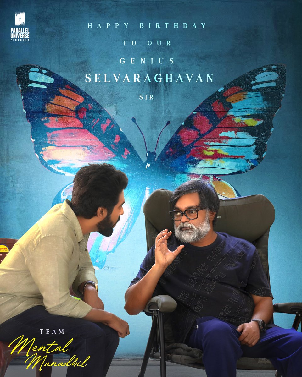 Parallel Universe Pictures (@parallelunipic) on Twitter photo Special wishes to our directorial genius, <a href="/selvaraghavan/">selvaraghavan</a>.
From <a href="/gvprakash/">G.V.Prakash Kumar</a> and the entire team of #MentalManadhil ❤️ <a href="/gdinesh111/">Dinesh Guna</a> Special wishes to our directorial genius, <a href="/selvaraghavan/">selvaraghavan</a>.
From <a href="/gvprakash/">G.V.Prakash Kumar</a> and the entire team of #MentalManadhil ❤️ <a href="/gdinesh111/">Dinesh Guna</a>