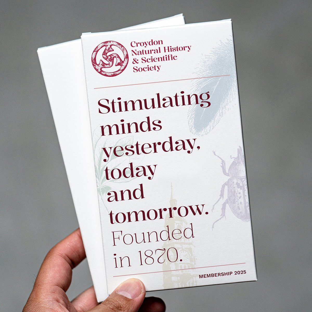 🌟 New case study 🌟 Over the last year we’ve been working with Croydon’s oldest cultural &amp; scientific society on a new brand identity &amp; website.
👉 The brief: to widen their appeal to a broader demographic, so as to maintain a healthy membership base. 
👉 31percentwool.com/projects/croyd…