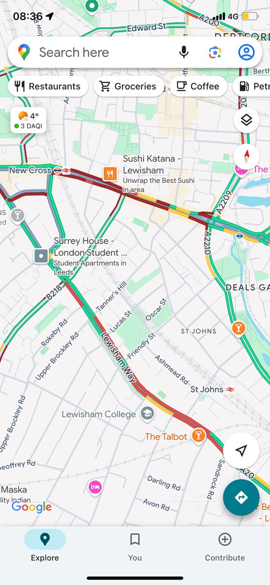JAlaszewski's tweet image. Lewisham traffic hell 

Lewisham high St closed
S Circ works til July
A20 had 6 months of works (2024)
LTN pumps side street traffic onto broken network causing

Accidents 💥 
Pollution 💨 

@LewishamCouncil = Healthy streets for none!