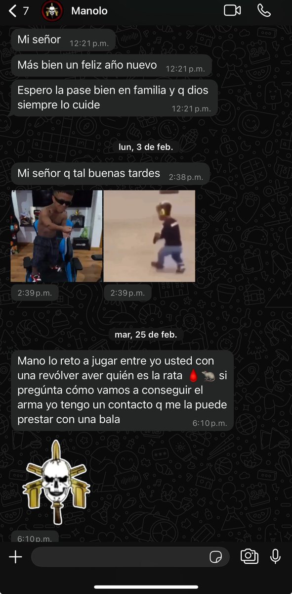 "Westcol"
Porque Manolo lo amenazó