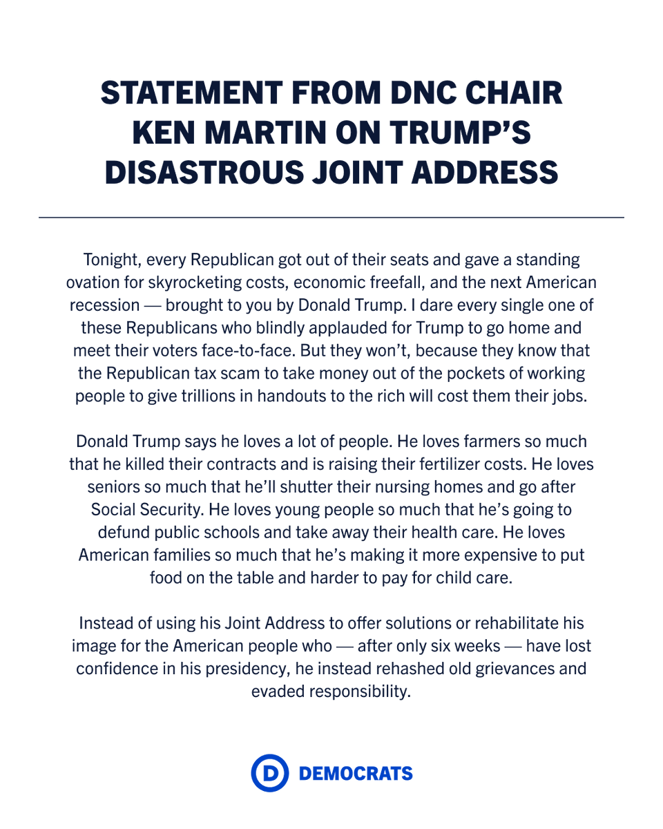 Read our statement on Trump’s disastrous joint address.