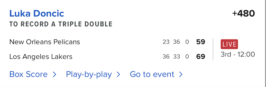 THE PREMIUM (@gamblersdream) on Twitter photo I will do a contest giveaway if Luka Doncic records a triple - double.
All you need to do is 'LIKE' and FOLLOW <a href="/GamblersDream/">THE PREMIUM</a> so I can DM you if you won. I will do a contest giveaway if Luka Doncic records a triple - double.
All you need to do is 'LIKE' and FOLLOW <a href="/GamblersDream/">THE PREMIUM</a> so I can DM you if you won.