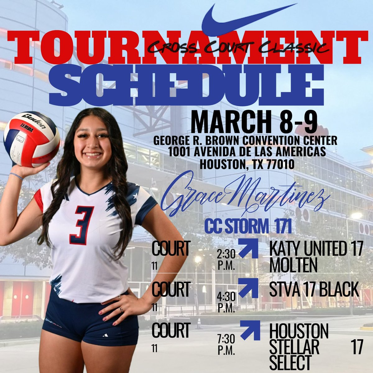 Grace_VB2026's tweet photo. Cross Court This Weekend! Can’t Wait!! https://t.co/XrV6a9rXM4