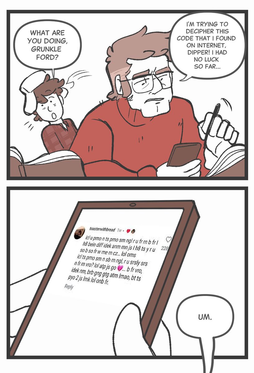 Cornpapers's tweet image. code #GravityFalls