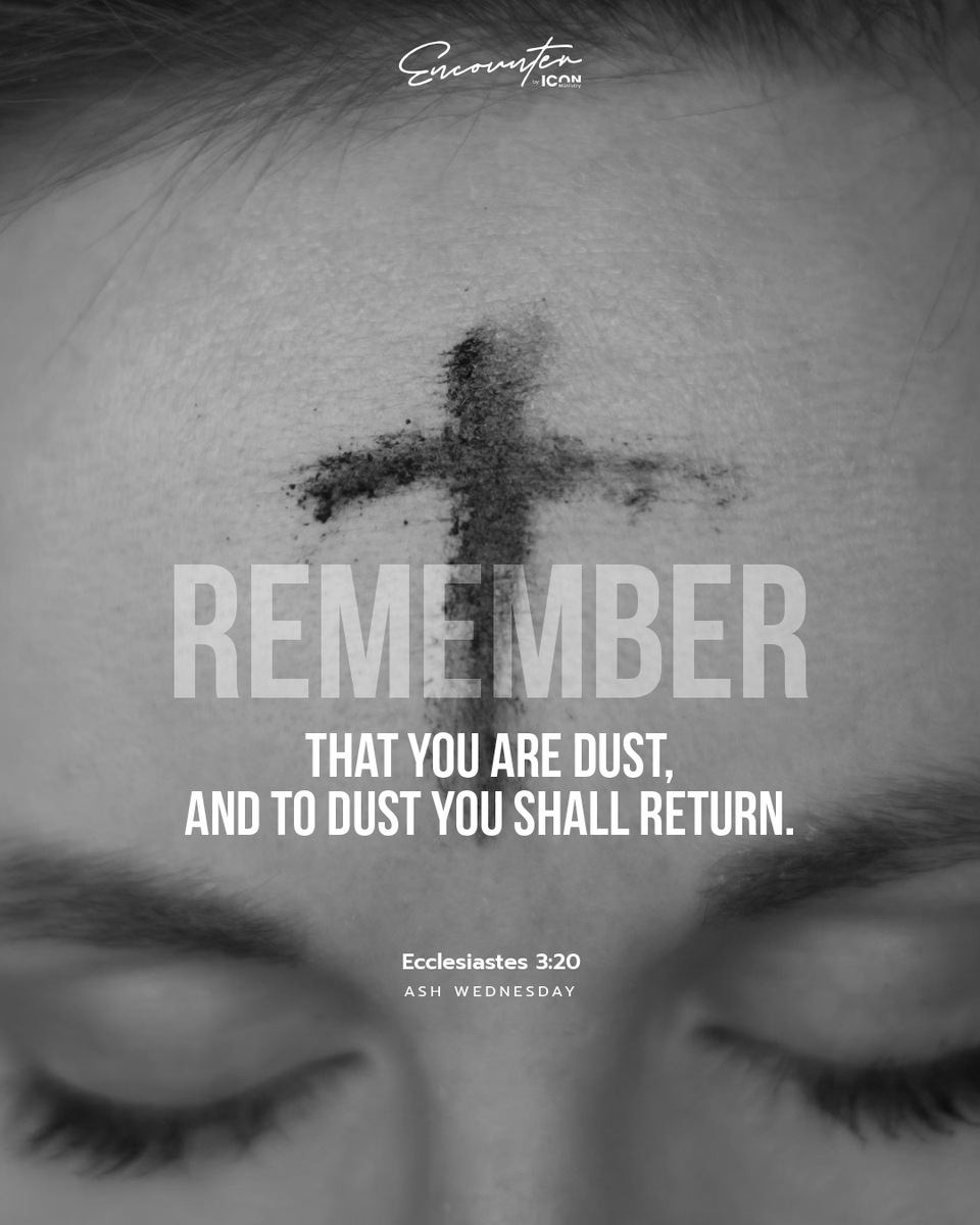 encountercourse's tweet photo. Ashes on our foreheads, mercy on our hearts — our Lenten journey begins.

How will you make space for God this Lent? https://t.co/0VwpOcVB4K