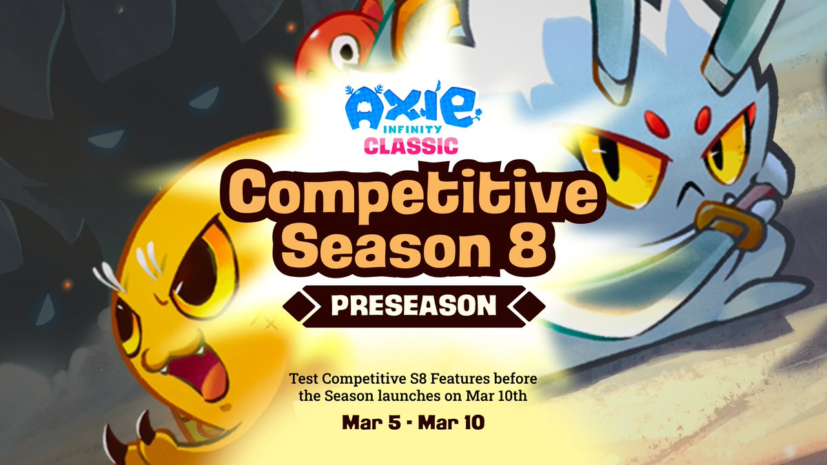 Classic S8 Preseason is LIVE!

Regular Season Starts March 10th ⚔️

Lunacia — we’ve been shipping HARD this off-season.

🃏 66 New Level 2 Cards

⚙️ Gears are gearing up

📜 New Quest System

🏟️ Fresh Cursed Coliseum Mechanic

⚡️ Moar Buffs

⭐️ Revamped Golden Wheel

🏅 Added