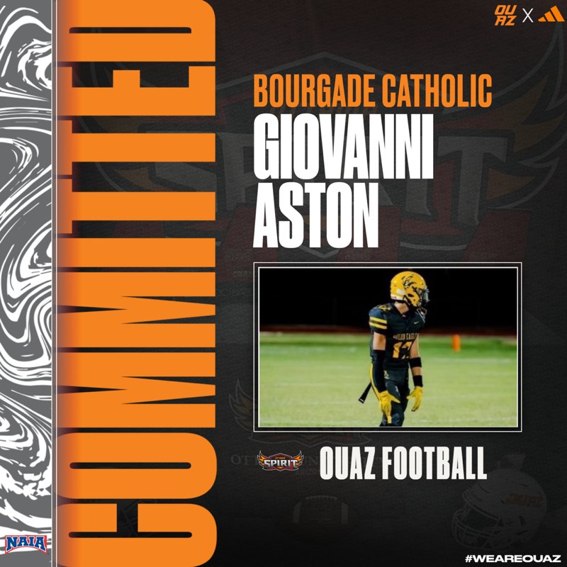 Giovanni Aston (@g1ovanni12) on Twitter photo First of all, All Glory to God🙏🏽Thank you <a href="/Jacob_Ganote/">Coach Ganote</a> and <a href="/OUAZFootball/">OUAZ Football</a> for the opportunity! Looking forward to this next chapter. Let's do it!
<a href="/Coach_Nesbitt/">Mike Nesbitt</a> <a href="/CoachJDominguez/">Jerry Dominguez</a> <a href="/coach_sallen/">Sergio Allen</a> First of all, All Glory to God🙏🏽Thank you <a href="/Jacob_Ganote/">Coach Ganote</a> and <a href="/OUAZFootball/">OUAZ Football</a> for the opportunity! Looking forward to this next chapter. Let's do it!
<a href="/Coach_Nesbitt/">Mike Nesbitt</a> <a href="/CoachJDominguez/">Jerry Dominguez</a> <a href="/coach_sallen/">Sergio Allen</a>