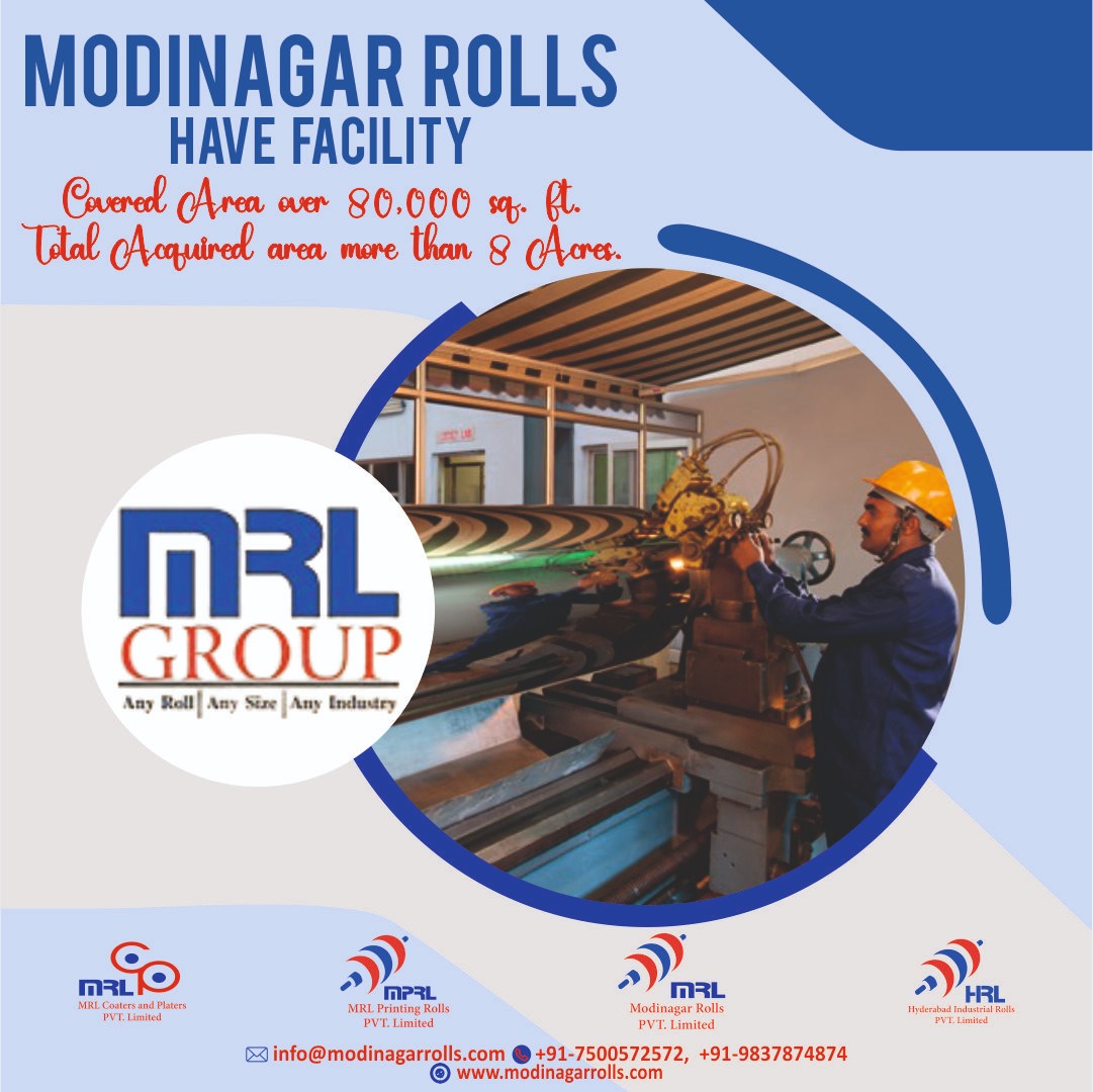 modinagarrolls's tweet image. Modinagar Rolls Group (MRL) is a leading manufacturer of high-quality industrial rolls. With a covered area of over 80,000 sq. ft. and a total acquired area exceeding 8 acres, MRL provides precision-engineered rolls for various industries.
#ModinagarRolls #MRLGroup #Industrial