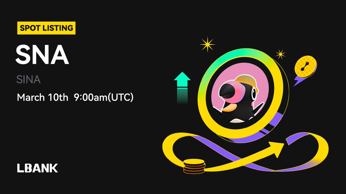 LBankUpdates's tweet photo. 🗽 New #listing

🌠 $SNA (SINA) will be listed on LBank！@CharacterSINA

Sina coin Everything about visual design and commercial art from planning to production

❤️Details: https://t.co/xIjjn6gPPM https://t.co/ImaqXHLaGw