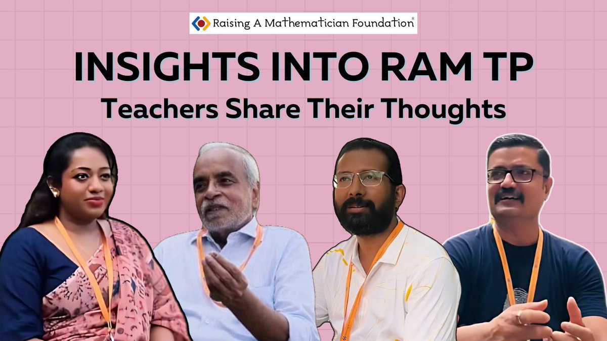 raisingamath's tweet image. Unlock the secrets of transforming #matheducation! #RAMTP faculty share how this program revolutionized their teaching &amp;amp; empowers students to excel. Discover how it's shaping the next generation of mathematicians &amp;amp; scientists! #MathEducation

Watch: youtu.be/zS4iYuorE7M