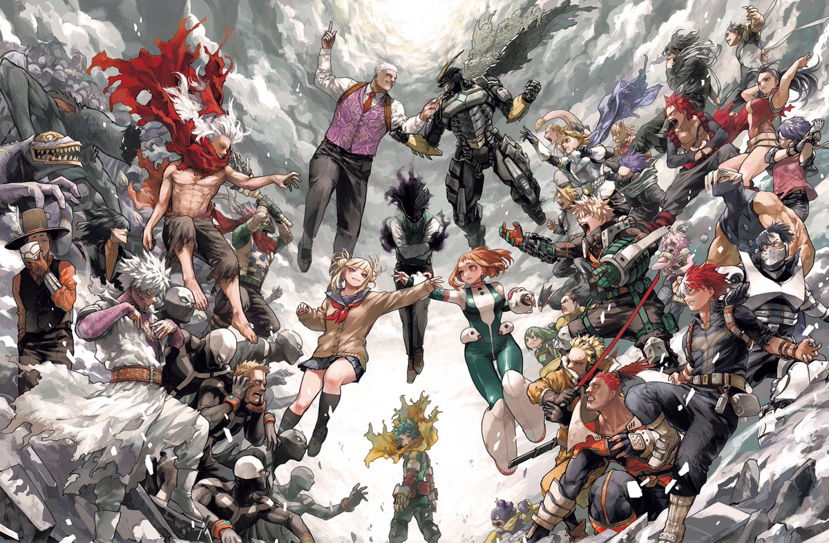 aitaikimochi's tweet image. HOLYY---!!! THIS NEW MY HERO ACADEMIA ART BY HORIKOSHI GOES SO GODDAMN HARD!?!?!?!? 😱