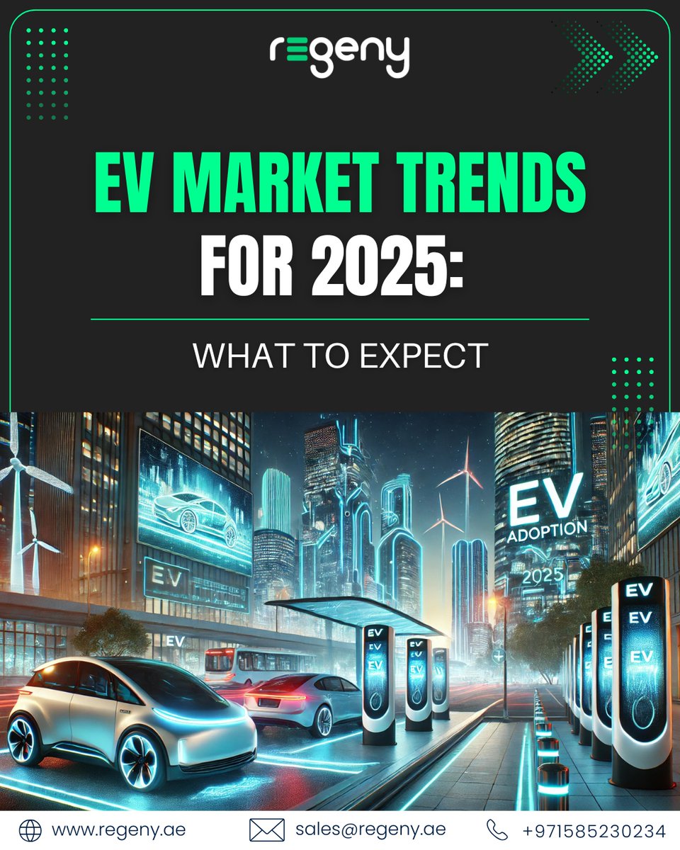 RegenyOfficial's tweet photo. By 2025, 20% of new cars will be EVs, led by China!

Lower prices &amp; safer batteries
Expanding charging infrastructure
Partner with Regeny for smart EV charging solutions.

#evcharging #electricvehicles #sustainablefuture #regeny https://t.co/rmDwiZAV0S