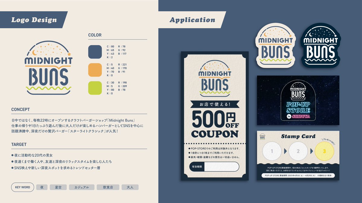 GoodDesignWork's tweet image. 架空のハンバーガー屋さんを題材に、販促物を #デザイン しました

【制作物一覧】
・ロゴ
・チラシ
・クーポン
・ステッカー
・スタンプカード
・容器/カトラリー各種

弊社では、ロゴ制作はもちろん、様々な媒体でデザインを展開することも可能です！

お問合せはコチラ⬇️
goodwave.co.jp/gooddesignwork…