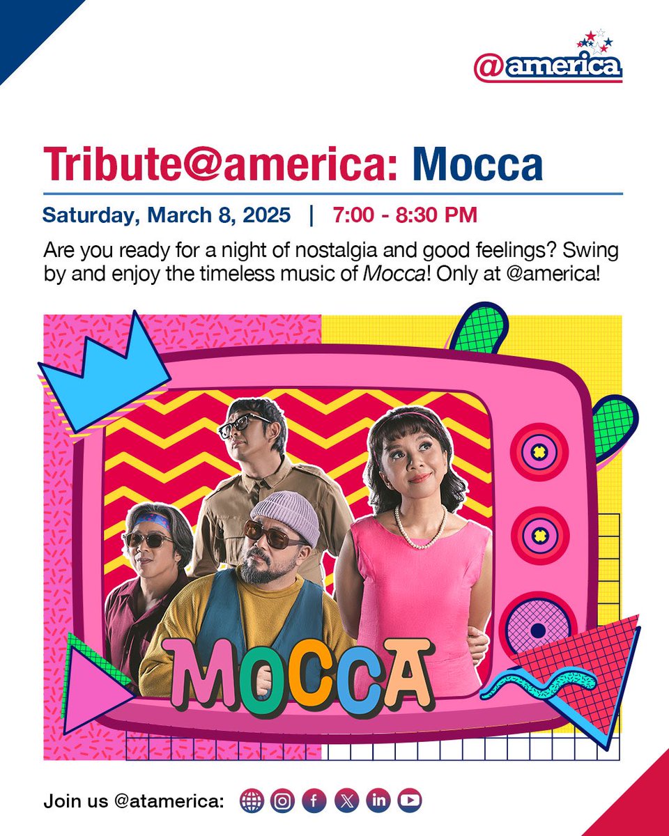 Tribute <a href="/atamerica/">@america</a> : Mocca | Sat, March 8,2025 | Free | Rsvp: atam.tv/Moccaatamerica (Limited)