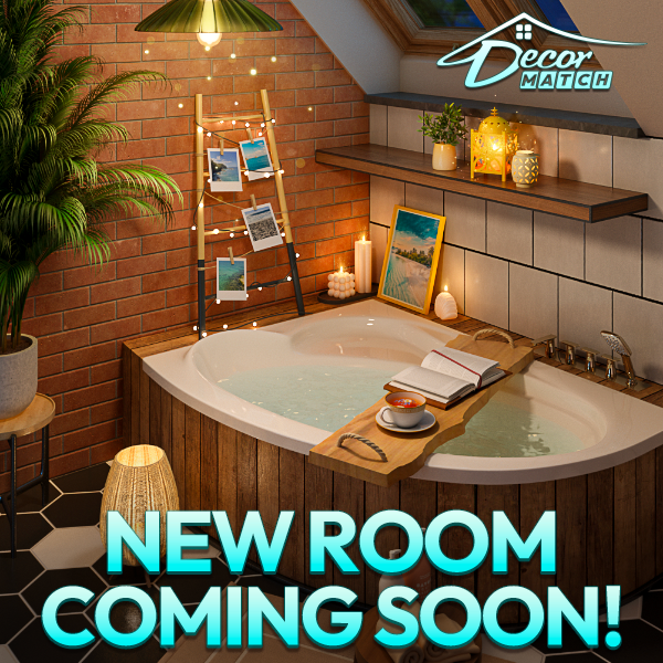 💗 Hi designers! 𝐀 𝐛𝐫𝐚𝐧𝐝 𝐧𝐞𝐰 𝐮𝐩𝐝𝐚𝐭𝐞 𝐢𝐬 𝐜𝐨𝐦𝐢𝐧𝐠! 💗
 
😍 It will include:
🏠 A new room to decorate!
🏠 New levels and a new match-3 element!
🏠 New backgrounds!
 
😄 Play now with your friends and family! The more the merrier! 😄