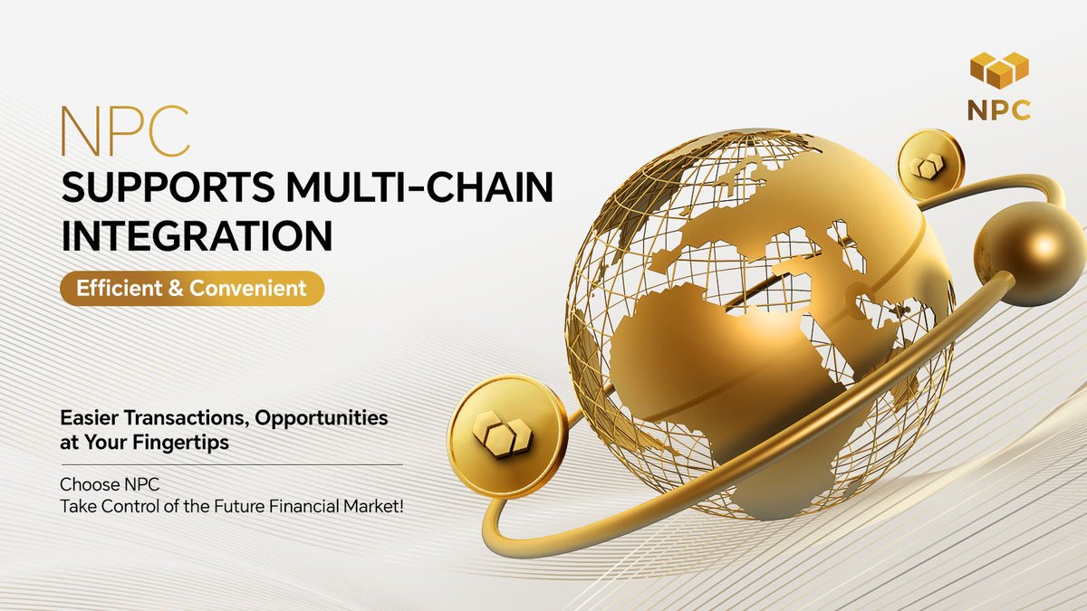 NPC_Web3's tweet photo. NPC supports multi-chain integration! 🔗✨
Efficient &amp; convenient—trade with ease, opportunities at your fingertips! 💰

Choose #NPC to take control of the future financial market and embrace a new era of smart investing! 💡

#NPC #MultiChainIntegration #SmartInvesting https://t.co/SVG0AqzTFS