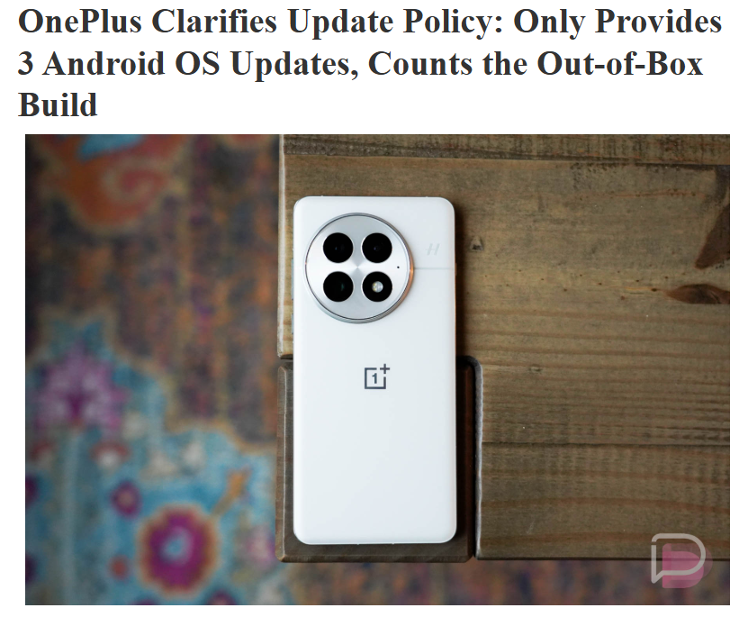 _techibee's tweet photo. 🚨 FAKE NEWS ALERT! 🚨
Some publications, like Droid Life, are spreading false info about OnePlus' update policy!
OnePlus is NOT counting out-of-the-box software as an update, this misinformation is misleading users!
We confirmed with OnePlus officials that their update policy remains unchanged as promised! 📢
RT to spread the truth!