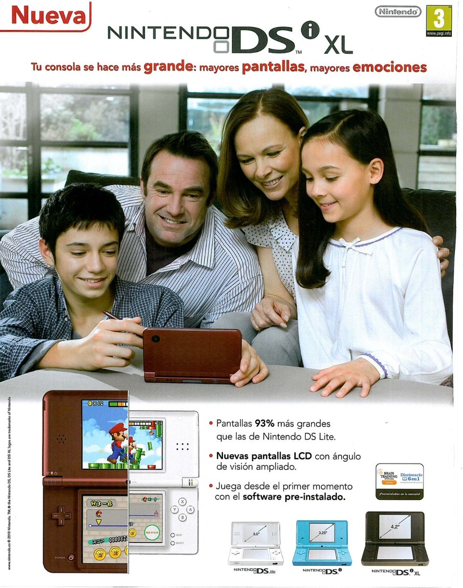 YumyYam2's tweet photo. 💟 Anuncio en la Revista Oficial Nintendo de #NintendoDSiXL 💟 https://t.co/BwERcZuWQ0