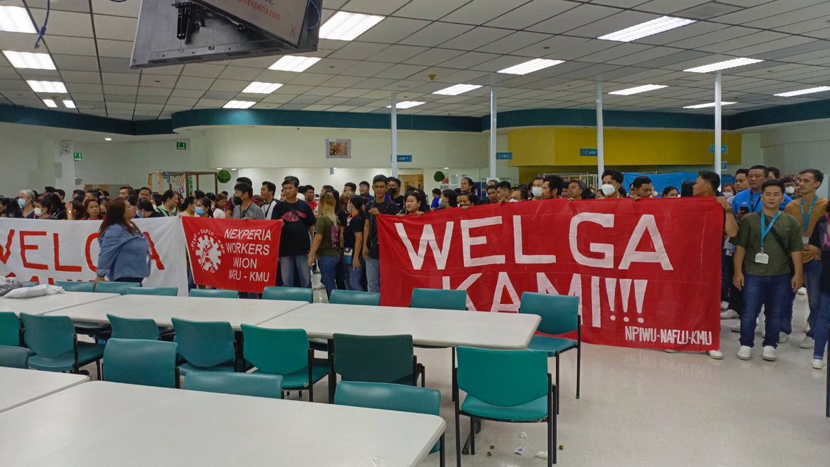 'WELGA KAMI!'  

Opisyal nang ikinasa ng Nexperia Workers Union ang welga matapos 'di umubra ang negosasyon ng mga manggagawa sa management ng Nexperia Philippines Inc. tungkol sa mababang sahod, harassment sa unyon, at tanggalan.  

Ipinutok ng mga manggagawa ang welga ngayong