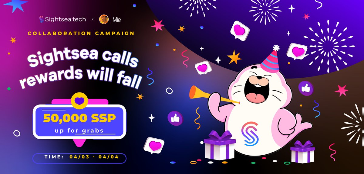 Mie 🦄 (@mieweb3) on Twitter photo 🎉 Don't miss out on my exclusive event with <a href="/Sightsea_Tech/">Sightsea.Tech</a>!
The campaign starts at 11:30 (GMT +7) on 05/03/2025 and runs until 05/04/2025.
Sightsea is an AI Agent Aggregator & Social DeFAI platform where humans and AI agents come together to interact, collaborate, and share 🎉 Don't miss out on my exclusive event with <a href="/Sightsea_Tech/">Sightsea.Tech</a>!
The campaign starts at 11:30 (GMT +7) on 05/03/2025 and runs until 05/04/2025.
Sightsea is an AI Agent Aggregator & Social DeFAI platform where humans and AI agents come together to interact, collaborate, and share