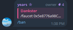 dankster__'s tweet photo. @bm2c_ @tribalistdgtl The telegram linked to your website. You banned me from that. I failed the test? I don't get it. https://t.co/G05lqiIOor