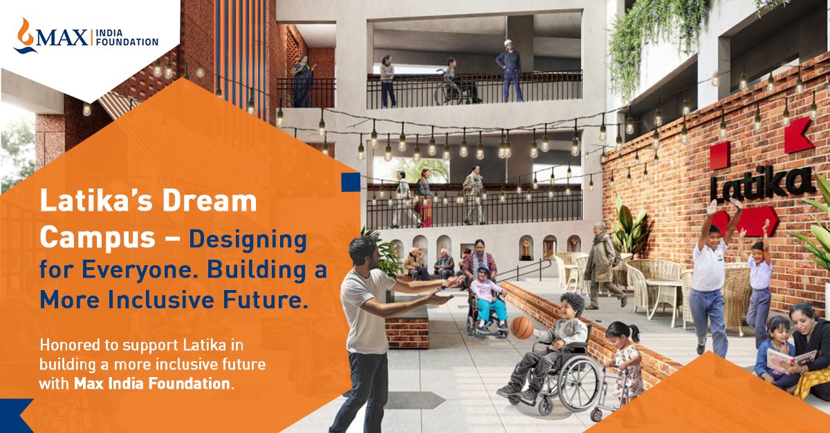 Latika is building its dream campus in Dehradun which follows India’s NBC, proving that accessibility for all, from sensory-friendly salon to a public walking ramp, every space is inclusive.

At Max India Foundation, we’re proud to support Latika in making this design a reality!