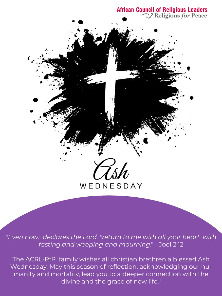 African Council of Religious Leaders (@acrl_rfp) on Twitter photo <a href="/acrl_rfp/">African Council of Religious Leaders</a> wishes our Christian brethren a blessed and fulfilling Ash Wednesday. #DifferentFaithCommonAction <a href="/acrl_rfp/">African Council of Religious Leaders</a> wishes our Christian brethren a blessed and fulfilling Ash Wednesday. #DifferentFaithCommonAction