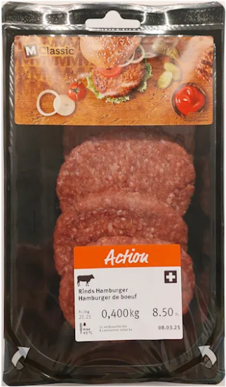 #RecallSwiss – Migros ruft aufgrund des nicht gekennzeichneten Allergens Weizen den M-Classic Rind Hamburger 4x100g zurück: recallswiss.admin.ch/customer-acces…
<a href="/BLV_OSAV_USAV/">BLV - OSAV - USAV</a>