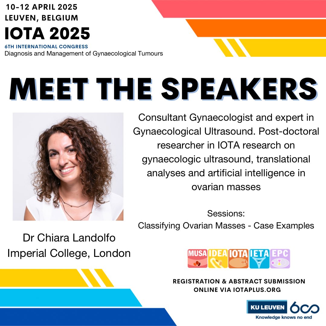 We are excited to share that Dr. Chiara Landolfo, a renowned expert in ultrasound, will be presenting at the IOTA Congress 2025! Her groundbreaking work and expertise in the field continue to inspire and drive innovation. #IOTACongress2025 #UltrasoundExpert #gynaecologist