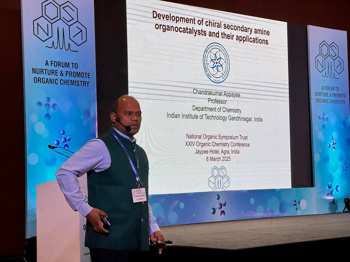 Prof. Chandrakumar Appayee from IIT Gandhinagar delivered an insightful talk at NOST OCC 2025! His expertise and contributions are truly inspiring. #NOSTOCC2025 #IITGandhinagar #AcademicExcellence