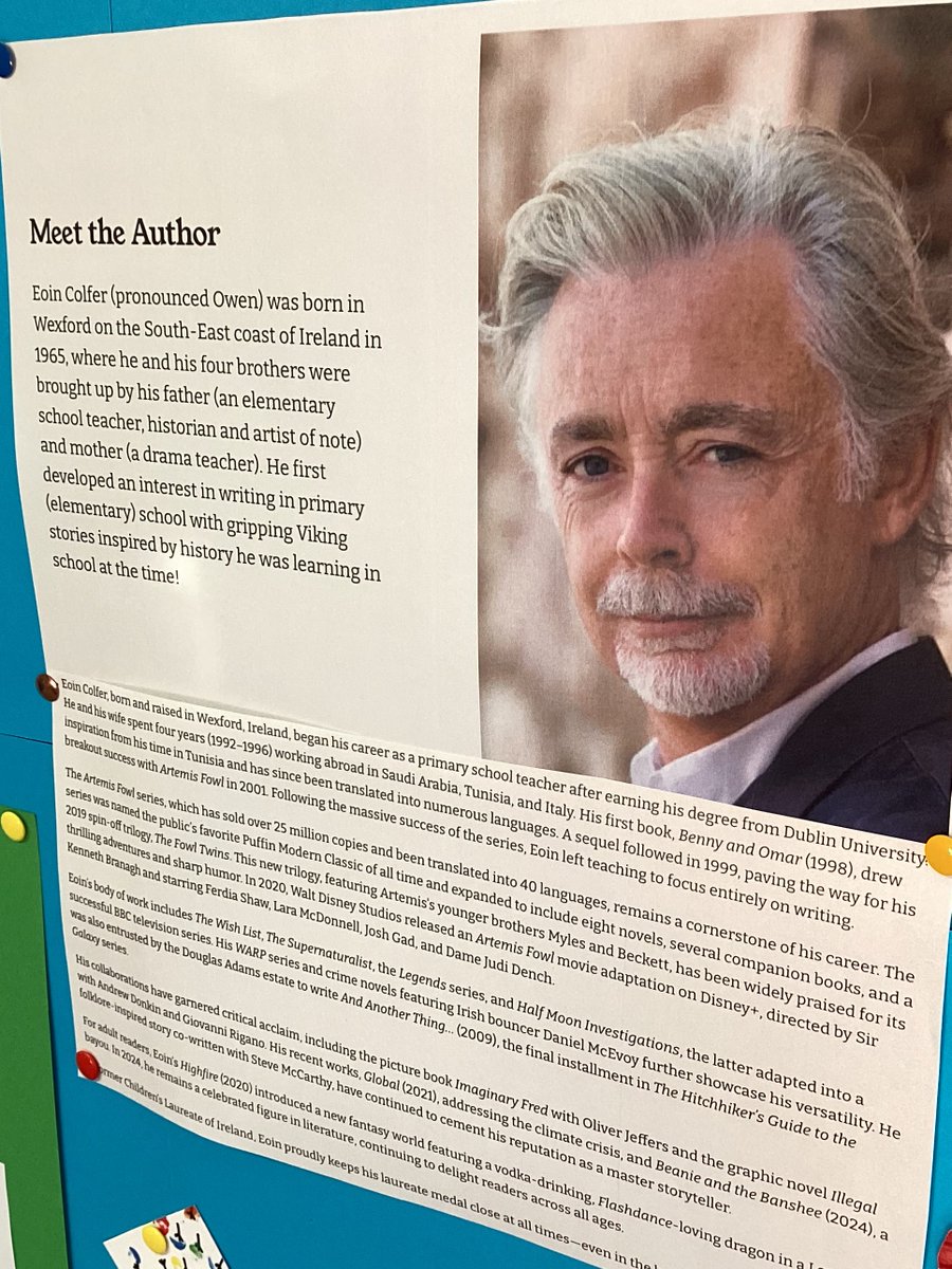 Solas Hospital School (@olhscrumlin) on Twitter photo We are delighted to have authors Eoin Colfer and Patricia Forde join us Thursday March 6th from 10.15am to 11am to celebrate #worldbookday
Join us in the main classroom <a href="/CHI_Ireland/">Children's Health Ireland</a> Crumlin. We are delighted to have authors Eoin Colfer and Patricia Forde join us Thursday March 6th from 10.15am to 11am to celebrate #worldbookday
Join us in the main classroom <a href="/CHI_Ireland/">Children's Health Ireland</a> Crumlin.
