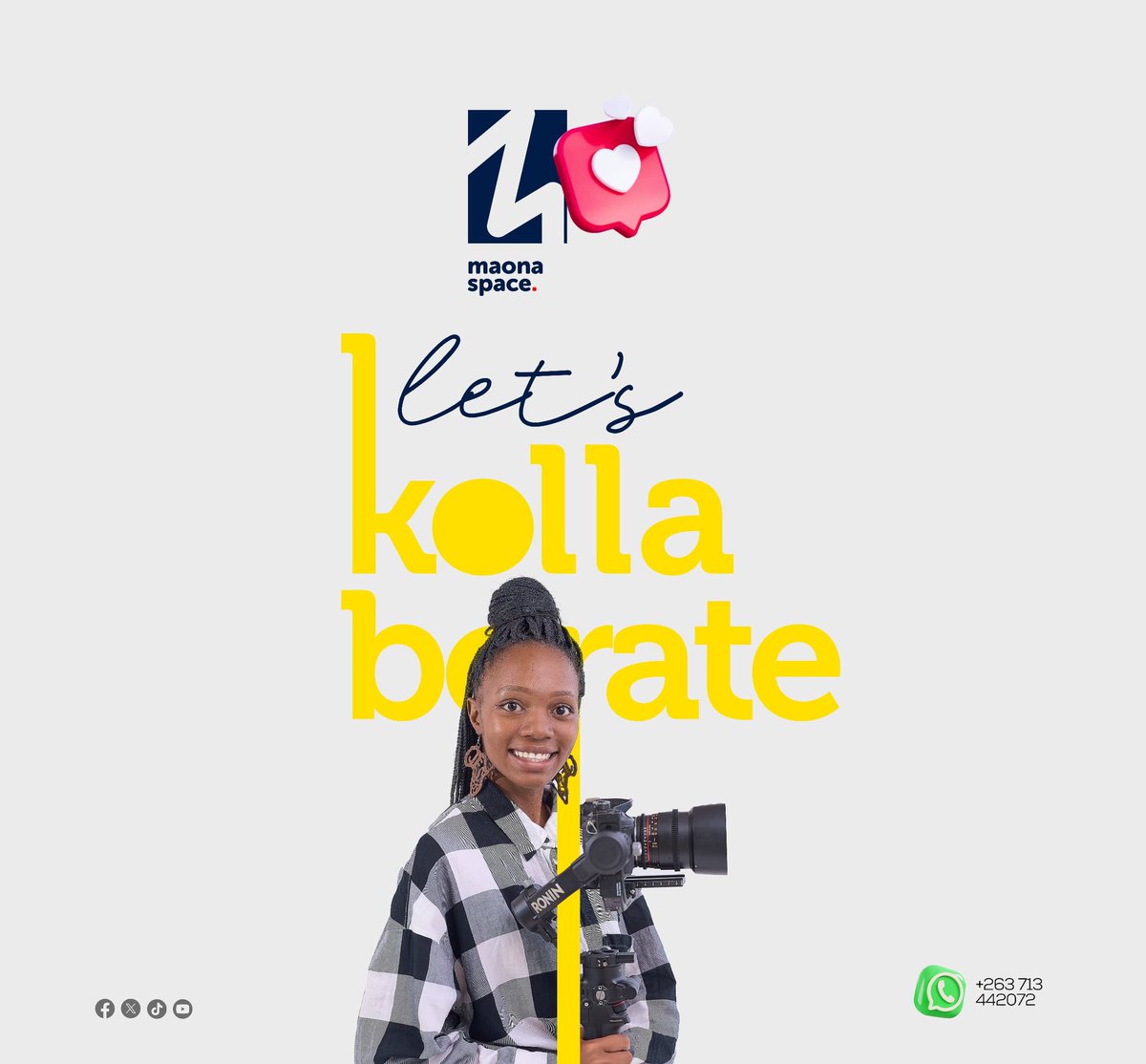 StudioMaona's tweet image. Where creativity meets collaboration. Studio Maona is your new go-to spot for model shoots, content creation, and social media magic!
Tag us and let's make some noise! #StudioMaona #ModelStudio #SocialMediaCollabo