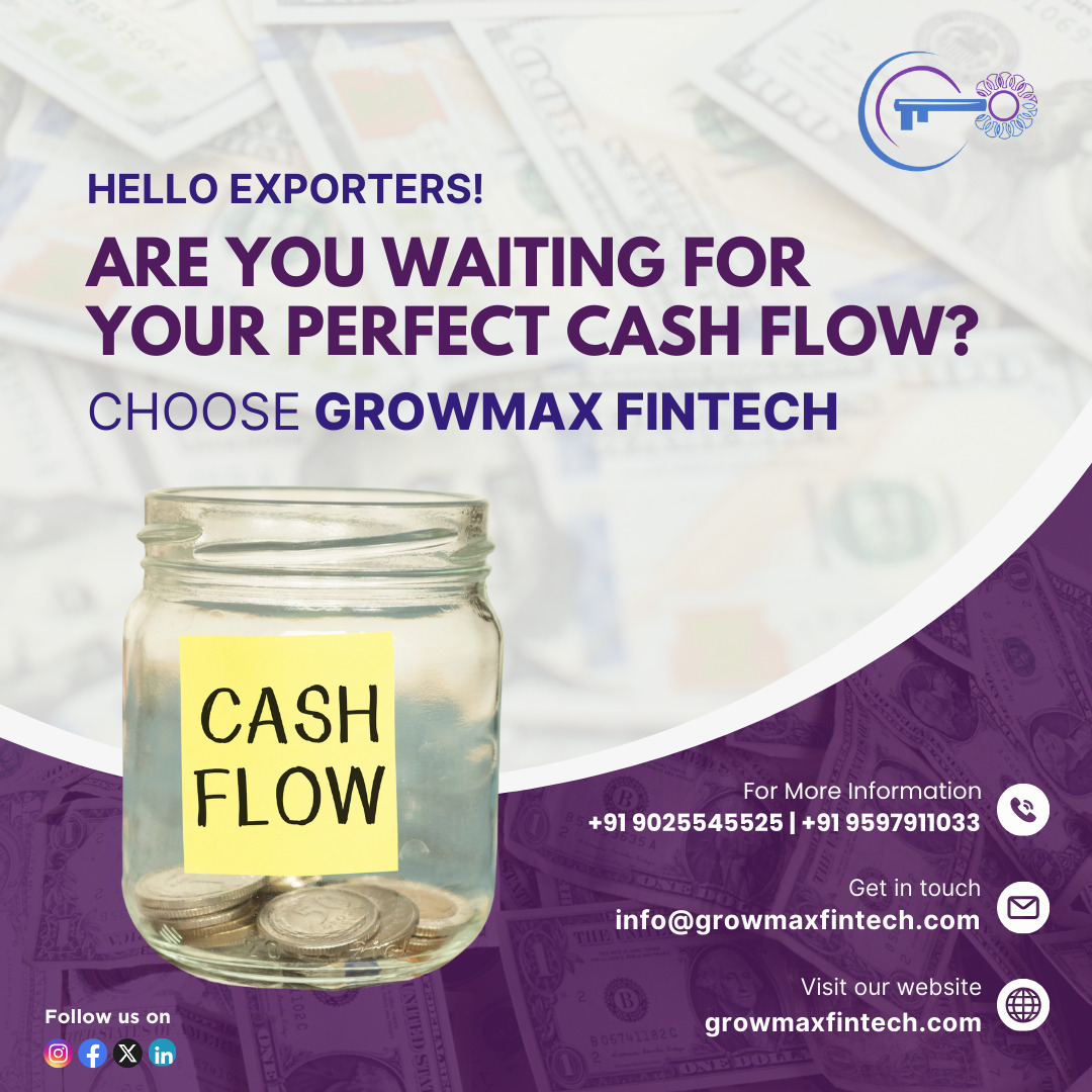 GrowmaxFintech's tweet image. Exporters, don’t let cash flow delays hold you back!With Growmax Fintech, get access to funds when you need them—no more waiting, no more worries. Keep your business moving forward
#CashFlowUnlocked #ExportFinance #GrowmaxFintech #NoMoreWaiting #GlobalTrade #SmartFunding