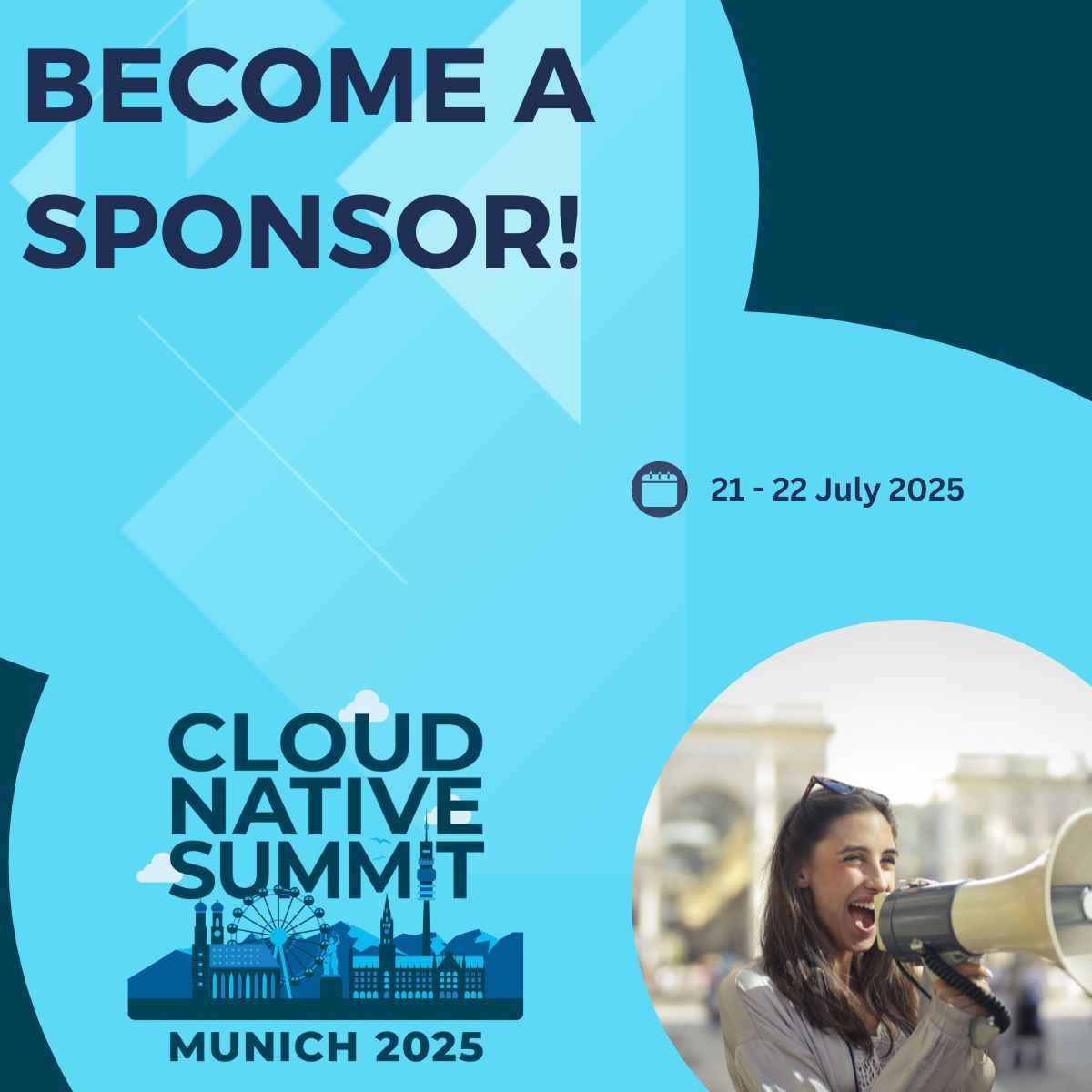 Become our sponsor and take part in an amazing two-day event aimed at all cloud native, open-source enthusiasts!
As a sponsor, you'll gain prime exposure, connect with key audiences, and make a lasting impact.

👉🏼 All the details: cnsmunich.de 

#cnsmunich #opensource