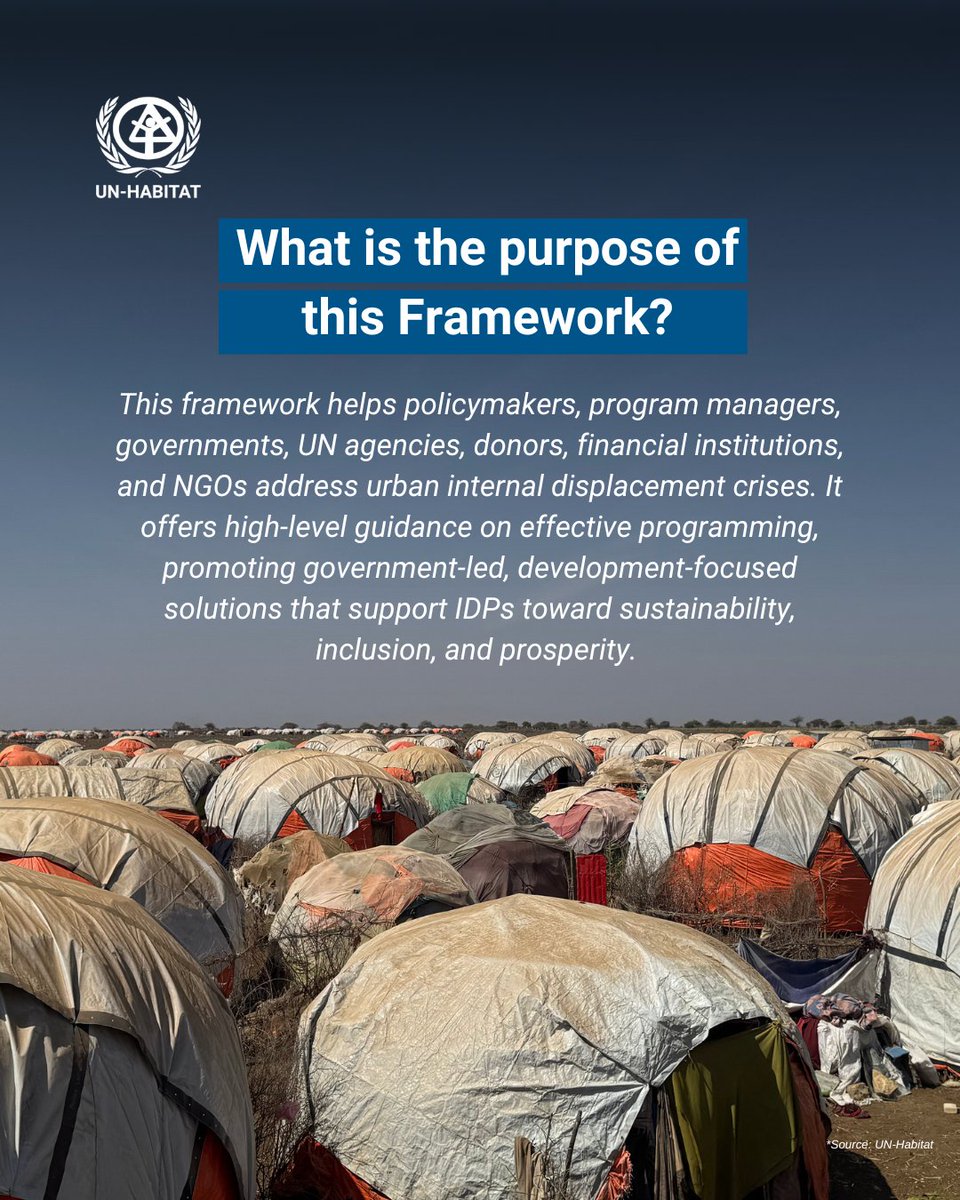 Designed for policymakers, governments, UN agencies, NGOs, and donors, our framework offers high-level guidance on sustainable, government-led solutions for internal displacement in urban settings.