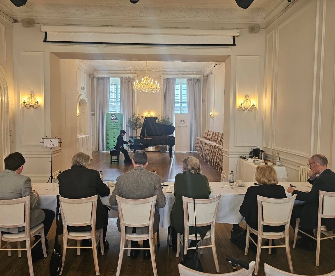 A truly inspiring two days on the jury of London International Chopin Competition at The Polish Hearth Club on London’s Exhibition road