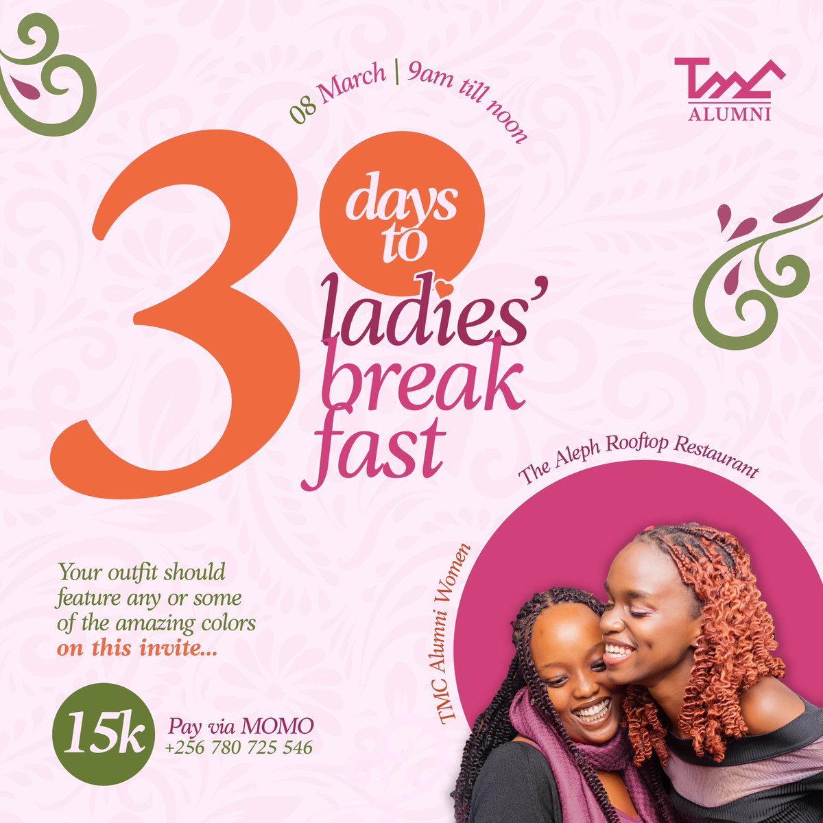 The countdown is on—just 3 days to go!

Join us for a wonderful and uplifting breakfast as we celebrate International Women’s Day. 💁🏼‍♀️✨

See you there! 💖