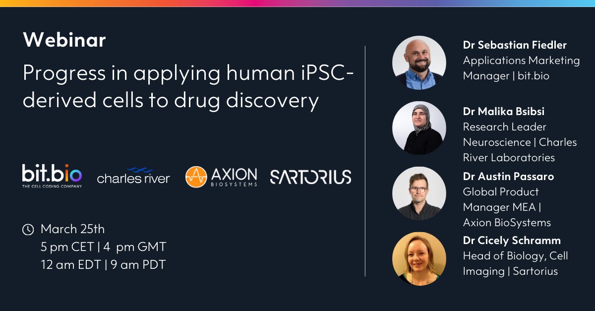 bit.bio (@bitbio) on Twitter photo Join us for an insightful #webinar on real-world applications of our deterministically programmed human iPSC-derived #ioCells across key stages of early-stage #DrugDiscovery. hubs.ly/Q039mMHG0 Join us for an insightful #webinar on real-world applications of our deterministically programmed human iPSC-derived #ioCells across key stages of early-stage #DrugDiscovery. hubs.ly/Q039mMHG0